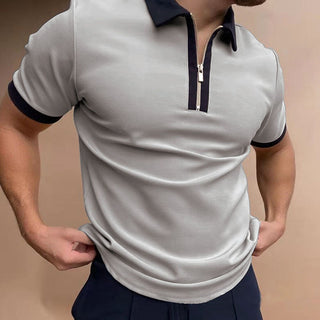 Buy style-5 Men Short-Sleeved Patterned Polo T-Shirt