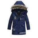 Boys Fur Collar Padded Warm Jacket