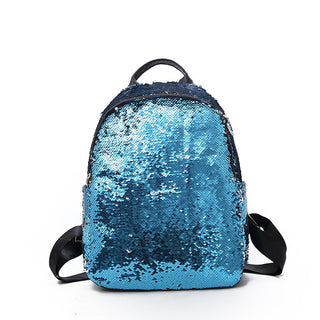 Buy blue Sequined Simple  Backpack