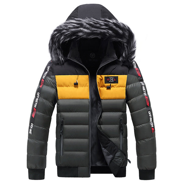 Men Winter Hooded Thicken Jacket