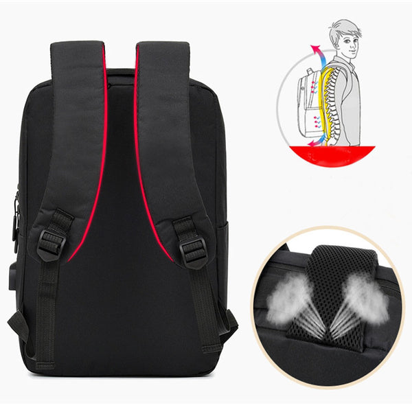 Men Laptop Backpack With USB Design Bags