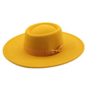 Concave Solid-Coloured Felt Hat