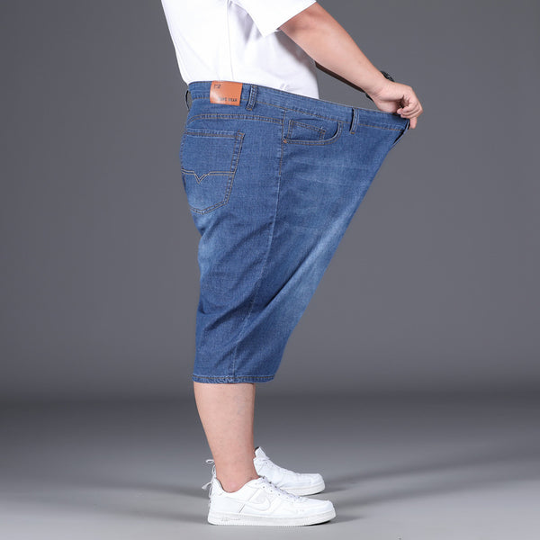 Men Plus Size Denim Shorts