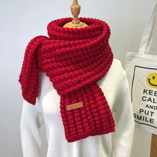 Buy red Women Wool Winter Scarf