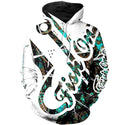 Men Cool Animal Print Hoodie