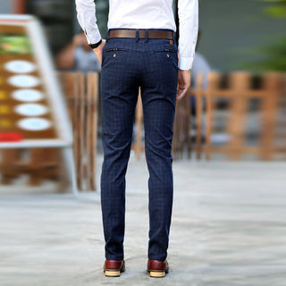 Men Straight Slim Stretch Pants