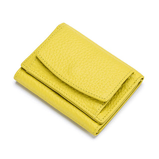 Buy yellow Women Leather and Cowhide Mini Wallet