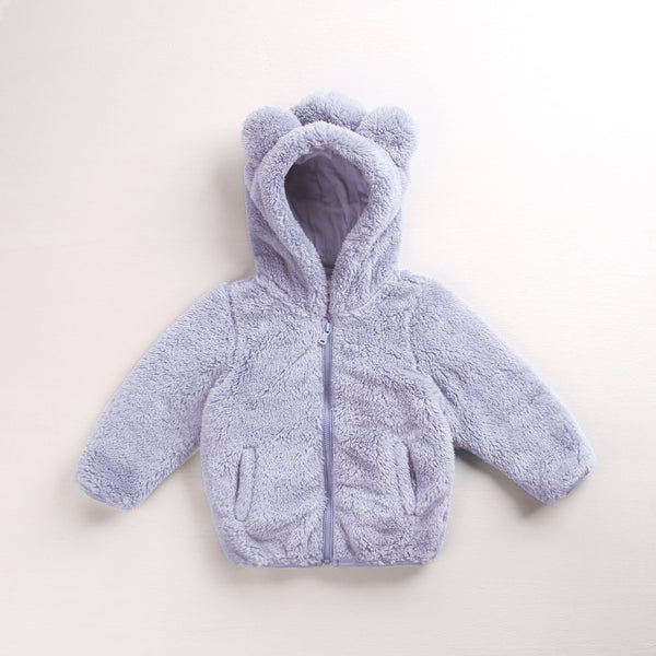 Round Neck Fleece Bear Ear Hooded Sweater