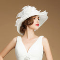 Women Flowy Silk Banquet Hat