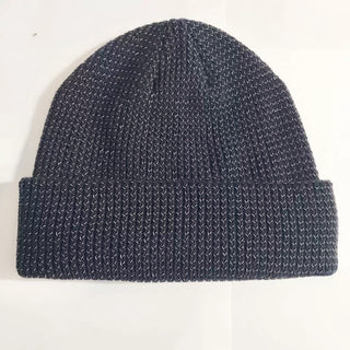 Buy gray Unisex Autumn &amp; Winter Reflective Knitted Hats