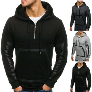 Men Long Sleeve Casual Sweater Slim Hoodie