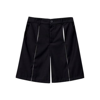 Buy black Men Niche Design Sense Stitching Contrast Shorts