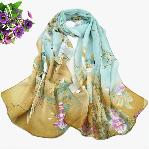 Women Chiffon Printed Scarf