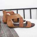 Bohemian Woven Belt Wedge Sandals