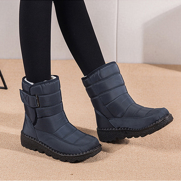 Women Velcro Winter Warm Snow Boots