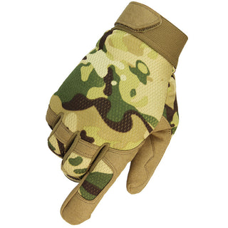 Buy camouflage Unisex Wear-resistant Breathable Full-finger Touch Screen Gloves