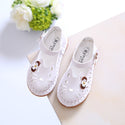 Hollow Out Cat Leather Sandals For Girls