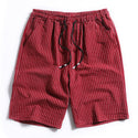 Men Middle Waist Striped Shorts