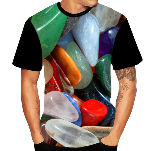 Men's 3D Snow Mountain Print T-Shirt