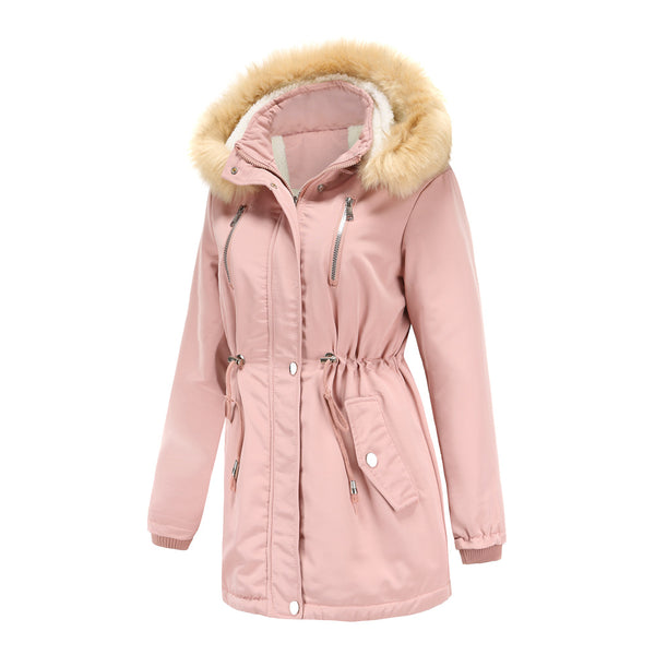 Women Detachable Hooded Winter Jackets