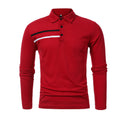 Ribbon Decorated Lapel Men's POLO Shirt