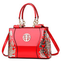 Floral Embroidered Luxury Hand and Shoulder Bag