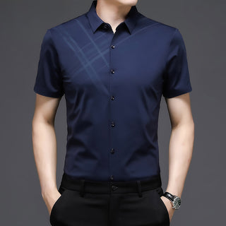 Men Woodpecker Nylon Short Sleeve Shirt