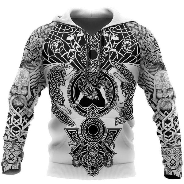 Men Cool Animal Print Hoodie