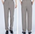 Men Deep Crotch Silk Pants