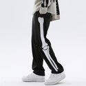 Men Skeleton Bone Patch Embroidered Pants