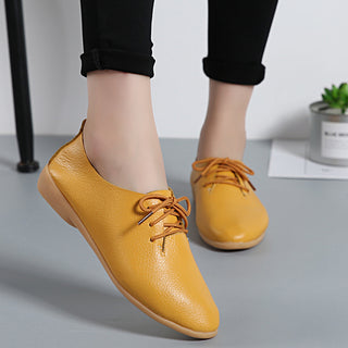 Buy yellow Women&#39;s Round Toe Flat Shoes