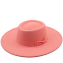 Concave Solid-Coloured Felt Hat