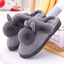 Rabbit Head Plush Slip-on Comfort Shoes