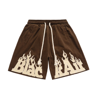 Buy brown Men Casual Cotton Retro Shorts