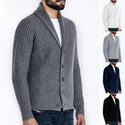 Men Long Sleeve Cardigan Knitted Sweater