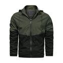 Men Hooded Stand Collar Casual Jacket