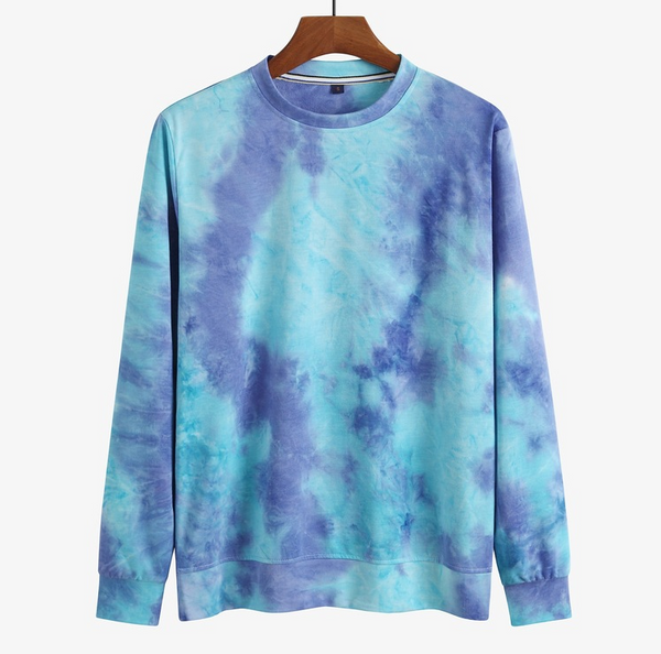 Men Tie-dye Thin Loose Sweater