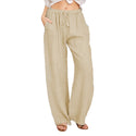 Elastic Waist Loose Jogger Pants With Pockets