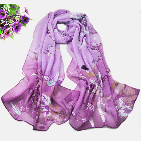 Women Chiffon Printed Scarf