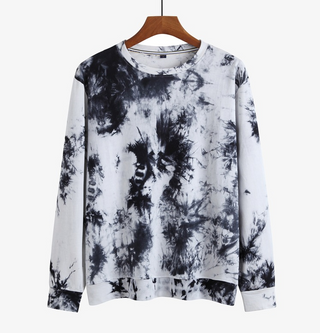 Buy zt120 Men Tie-dye Thin Loose Sweater