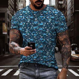 Buy 4-style Men Digital Printing  3d T-Shirt