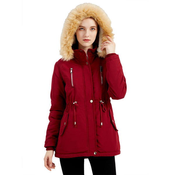 Women Detachable Hooded Winter Jackets