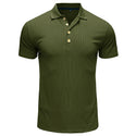 Men's Short Sleeve Polo Lapel T-Shirt