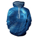 Men Printed 3D Long-sleeved Hoodie