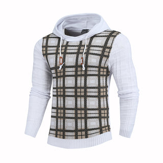 Men Pullover Multi-Color Lines Hoodies