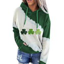 Women Lucky Grass Print Sweatshirts Hoodie