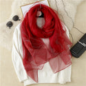 Women Casual Wool-Silk Scarf