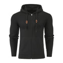 Men Four Seasons Knitting Zipper Hoodie