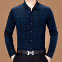 Men Business Casual Plaid Shirt