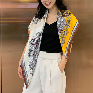 Buy style-17 Women Multi-Patterned Printed Silk Scarf